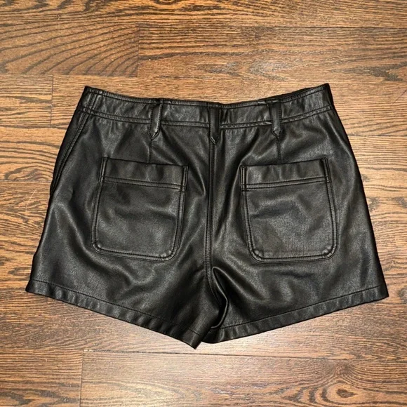 Anthropologie Vegan Leather Cargo Pants - Picture 8 of 13